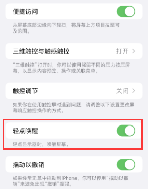 柘城苹果授权维修站分享iPhone轻点无法唤醒怎么办